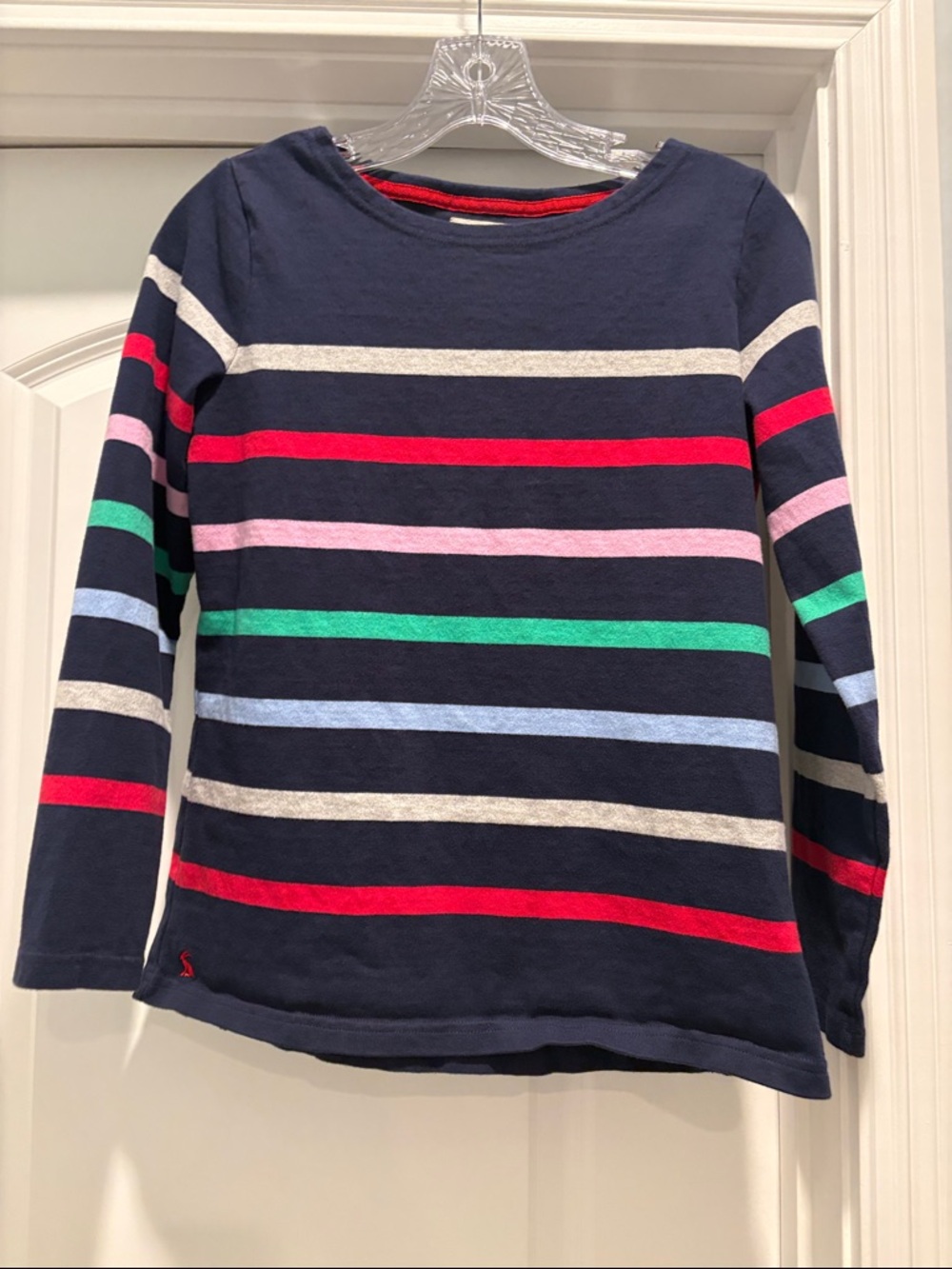 Joules Navy Long-Sleeve Striped Top
